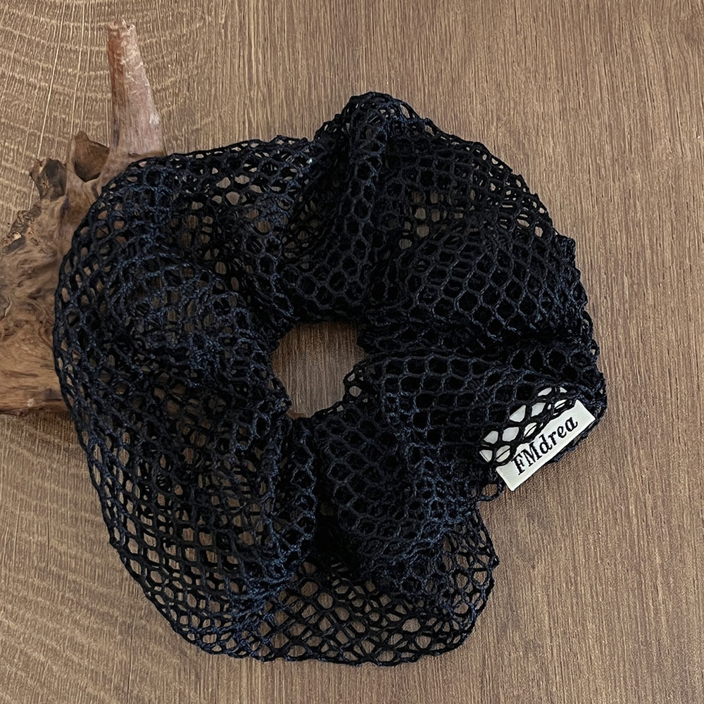 Vintage Hollow Out Knitted Fishnet Beach Scrunchies MK2BW6W6HSR47