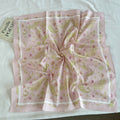 Vintage Striped Polka Dots Print Silk Scarf MK2BLW6W6NSI75