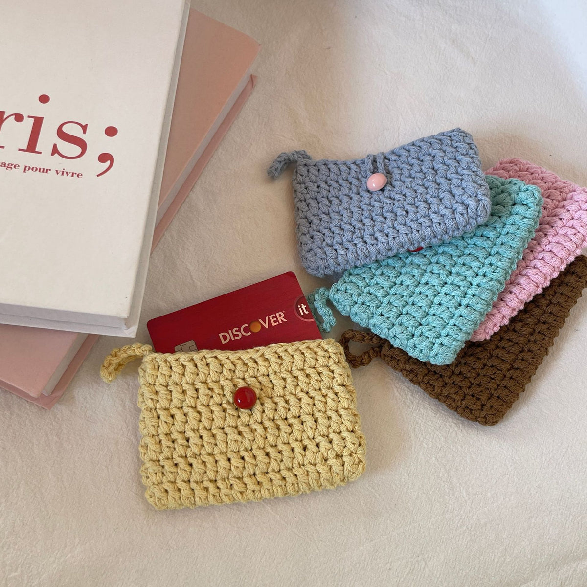 Crochet Mini Coin Purse - DippedShop Wholesale - #3587