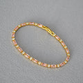 Fashion Color Contrast Cubic Zirconia Tennis Bracelet 6W6JBR471