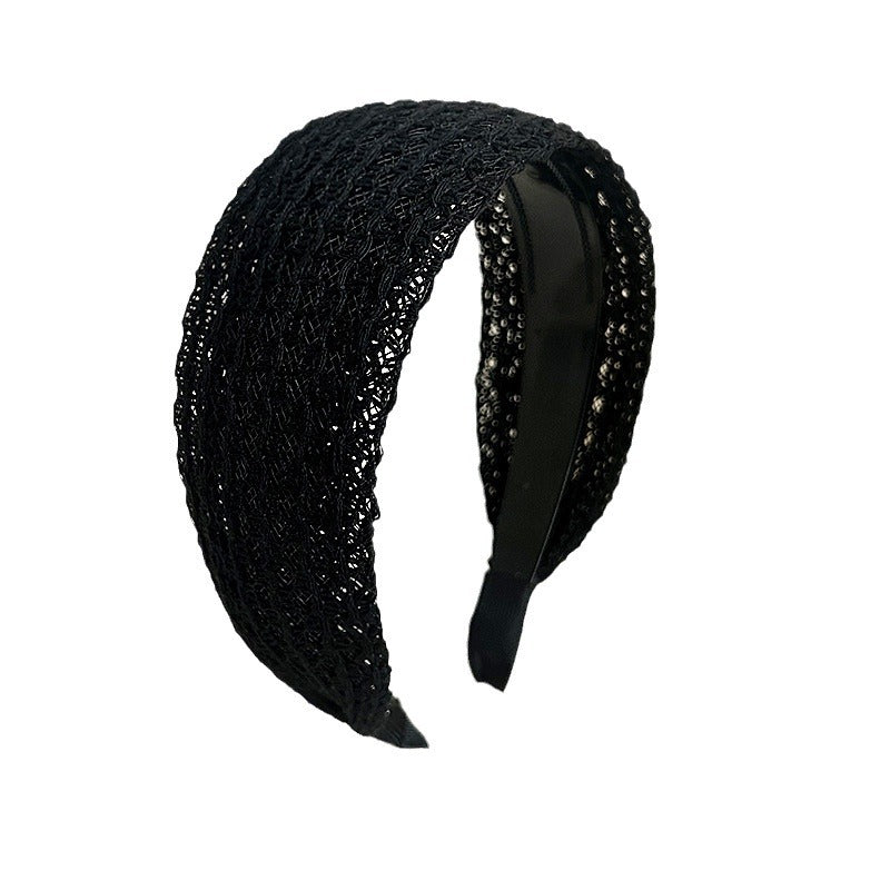 Trendy Hollow Out Woven Wide Hadband 6W6HBD288