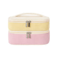 Stylish Color Block Double Layer Cosmetic Bag 6S5CO120