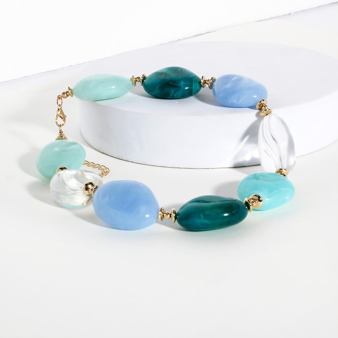 Vintage Chunky Acrylic Choker - DippedShop Wholesale - #7171