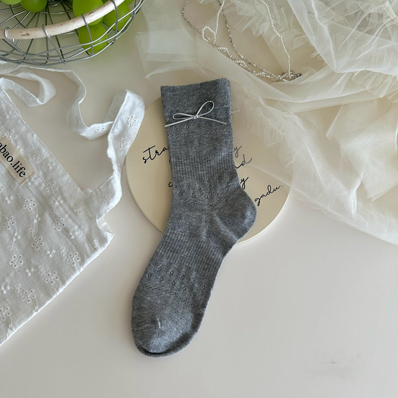 Cute Bow Knot Socks - DippedShop Wholesale - #3043