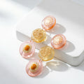 Retro Color Contrast Resin Pendant Drop Earrings 6W6JER609