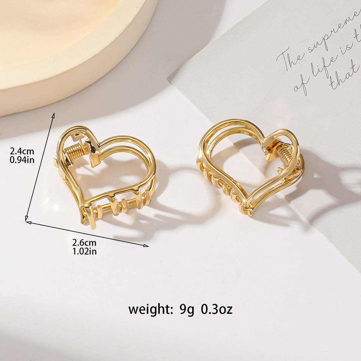 Gold Butterfly Hair Claw - DippedShop Wholesale - #1347