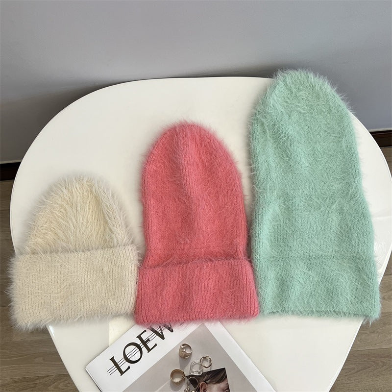 Fluffy Faux Fur Beanie - DippedShop Wholesale - #2435