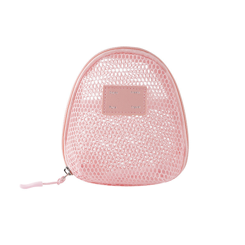 Solid Color Mesh Mini Make Up Bags DP25C642