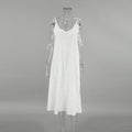 V-Neck String Shoulder Dress - DippedShop Wholesale - #7459