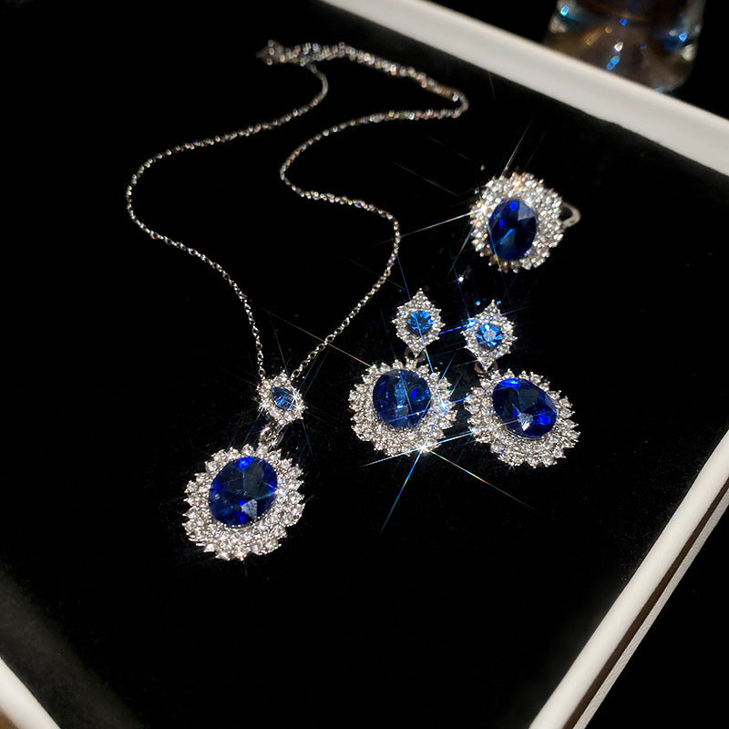 Stylish Rhinestones Tassel Choker Necklace 6W6JNC978