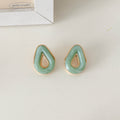 Minimalist Solid Color Hollow Acrylic Stud Earring 6W6JER559