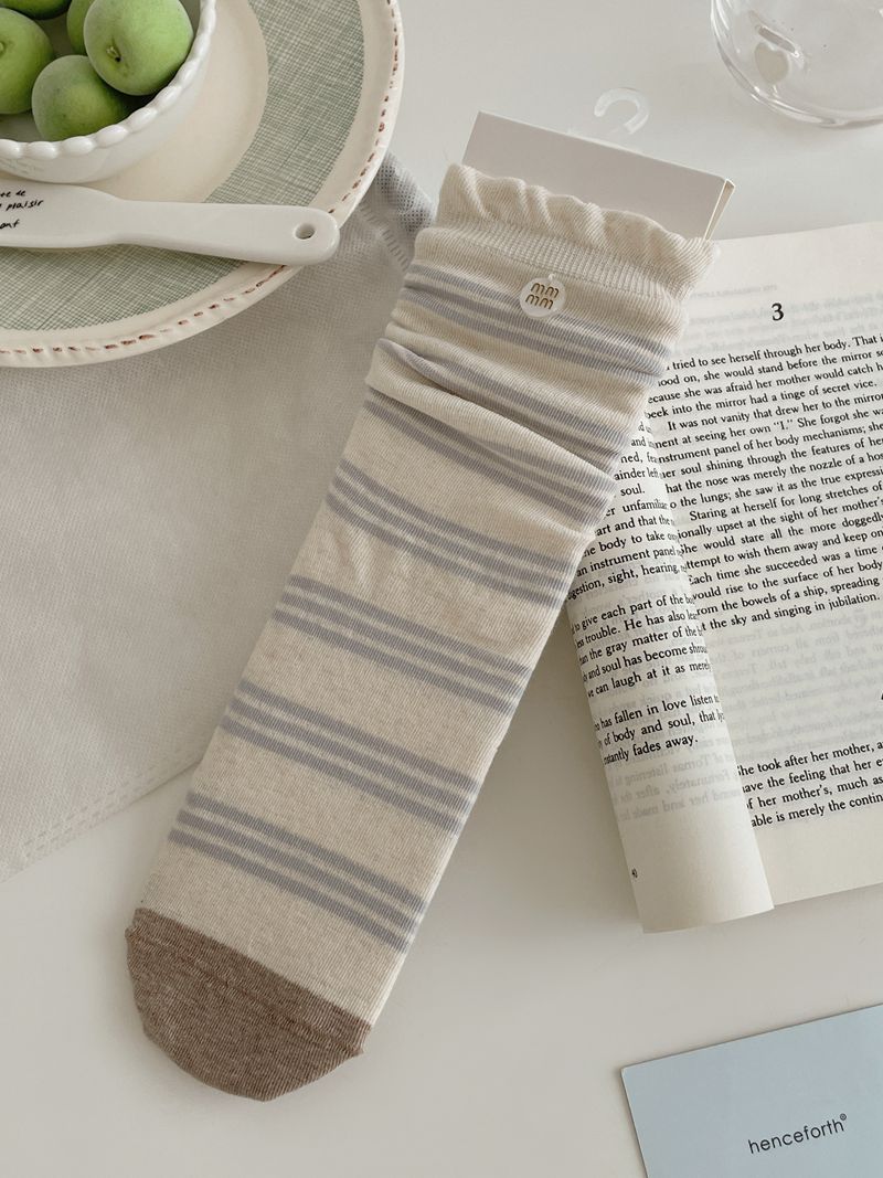 Vintage Jacquard Slouch Socks - DippedShop Wholesale - #6083
