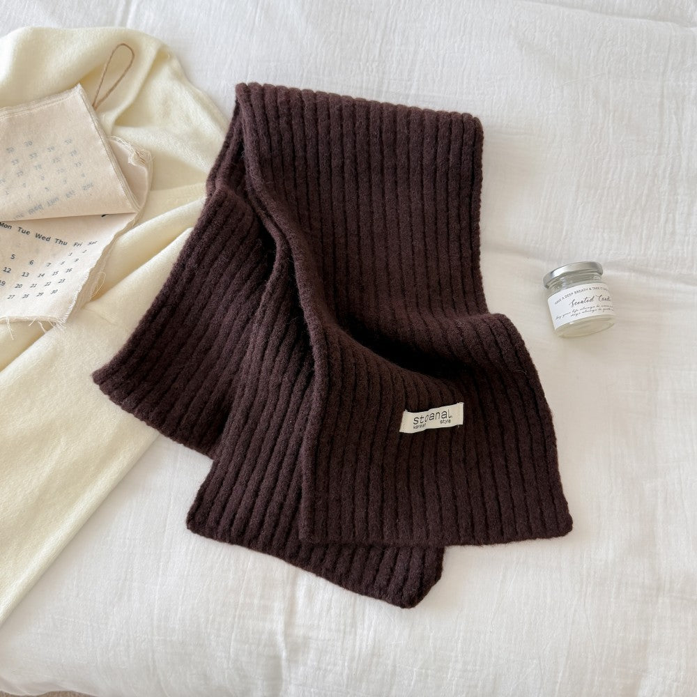 Winter Soft Wool-Blend Warm Knit Scarf 6W6NSC95