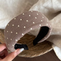 Heart Print Wide Headband - DippedShop Wholesale - #9235