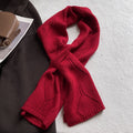 Diamond Fastened Knit Scarf - DippedShop Wholesale - #8995