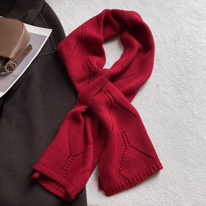 Diamond Fastened Knit Scarf - DippedShop Wholesale - #8995