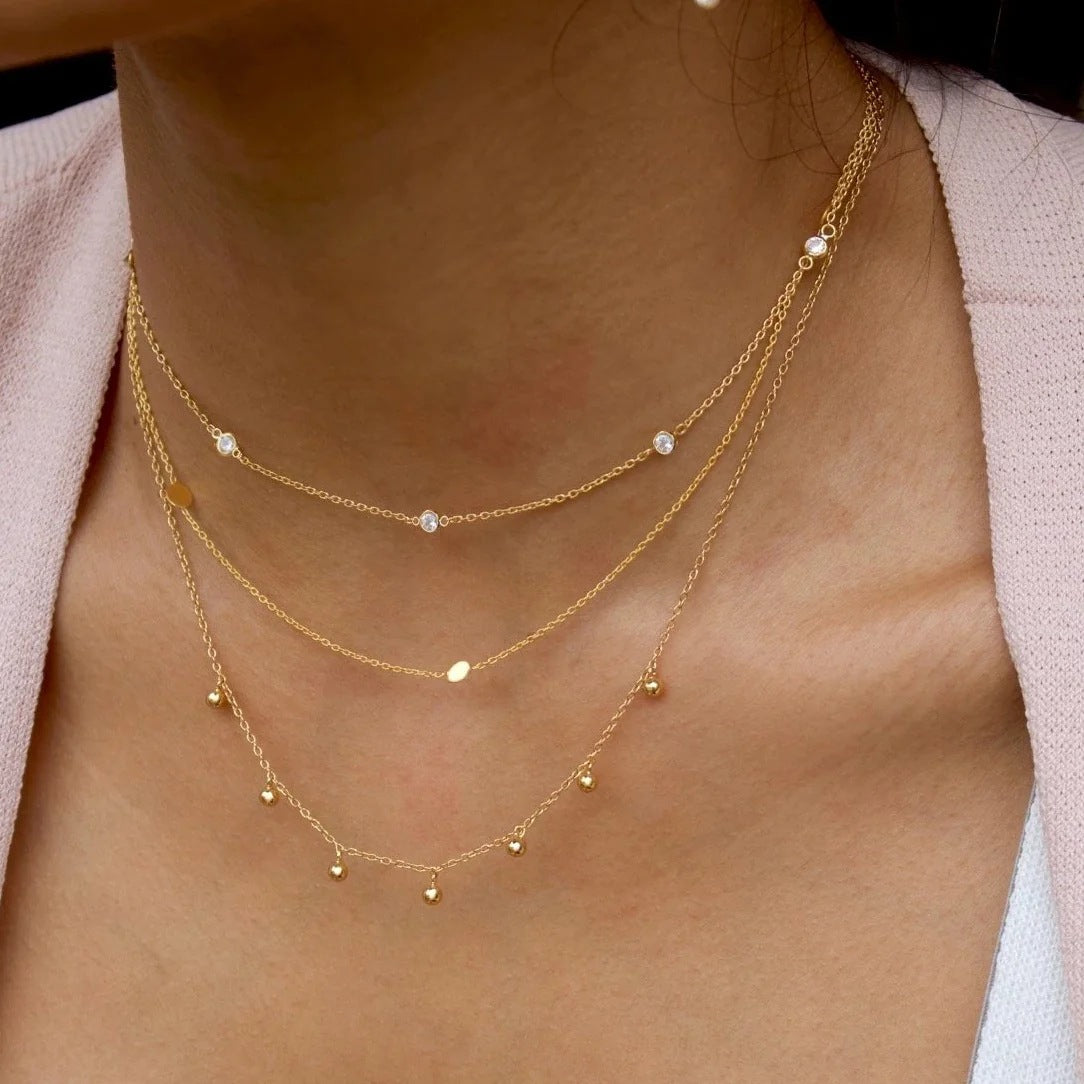 Dainty Gold Chain Necklaces DPJN51