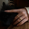 Stylish Gold Plated Zirconia S - DippedShop Wholesale - #7235
