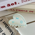 Cute Solid Color Heart Shape Hair Claws 6W6HCP1214