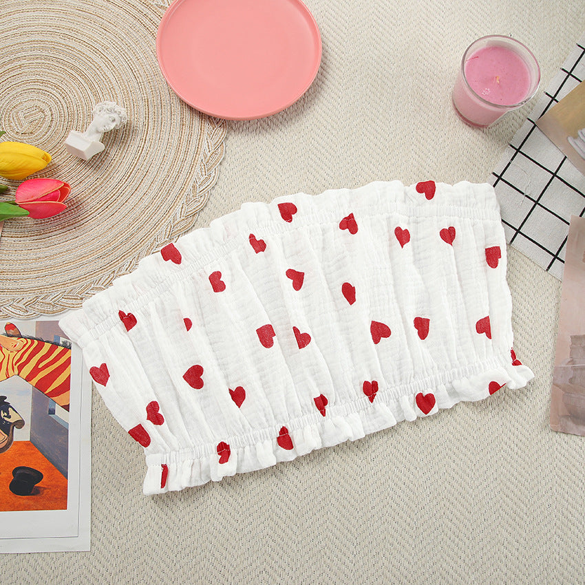 Love Print Flounce Sleepwear Set - DippedShop Wholesale - #8515