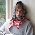Simple Color Block Striped Triangle Scarf 6W6NSW268