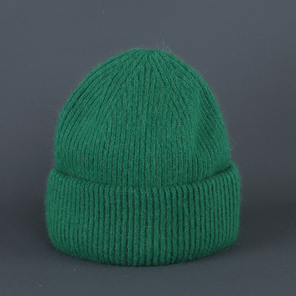Simple Solid Warm Cuffed Ribbed Knit Beanie 6W6HAT687