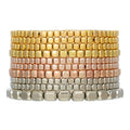 Stylish Gold Plated Multi Layer Beaded Bracelets 6W6JBR501