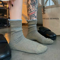 Back-Slit Crew Socks - DippedShop Wholesale - #9859