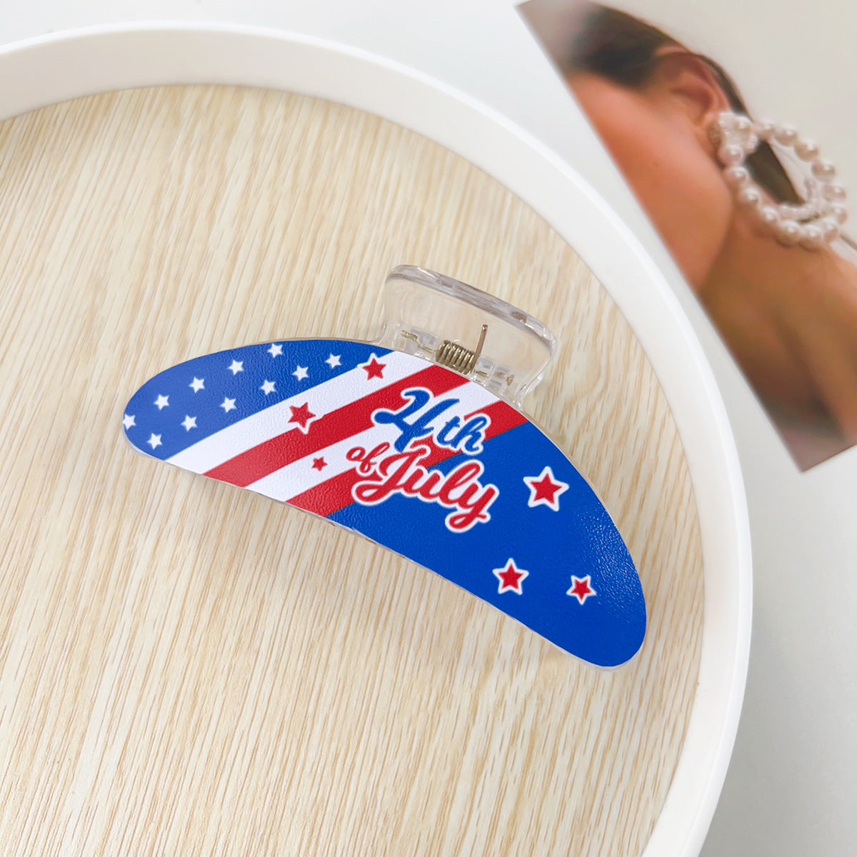 250th Anniversary USA Nonslip Hair Clips 8AS6HCP57T