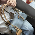 Vintage Denim Large Capacity Boston Shoulder Bag 6W10BBG2391