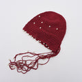 Vintage Pearl Tassel Hollow Out Crochet Beanie Hat MK2CK6W6HAT57