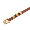 Minimalist Unique Buckle SKinny Leather Belt MK2MBAS6W6JBT153