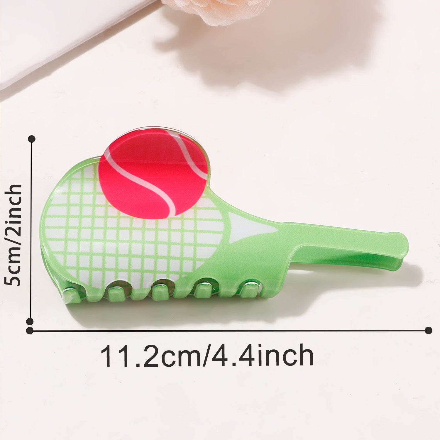 Creative Cute Tennis Racket Hair Claw Clip 6W6HCP1290