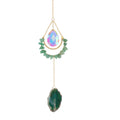 Natural Stones Purple Crystal Moon Wrap Suncatchers MK2CZAS6H7HLS74