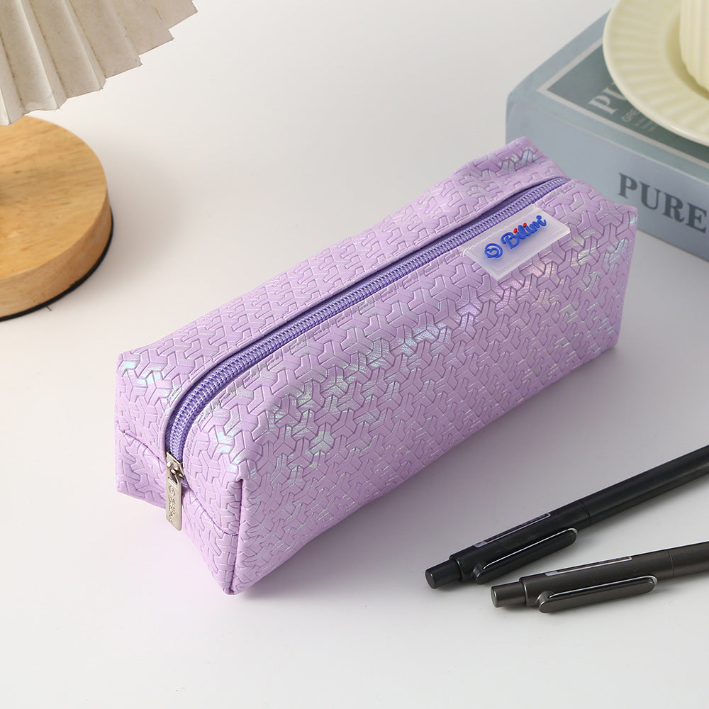 Solid Color Large Capacity Portable Pencil Case 6S10BOB1049