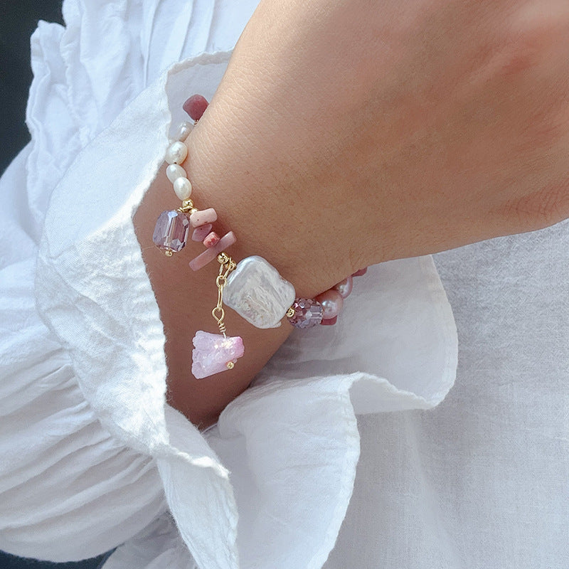 Luxury Baroque Pearl Bracelet - DippedShop Wholesale - #5795