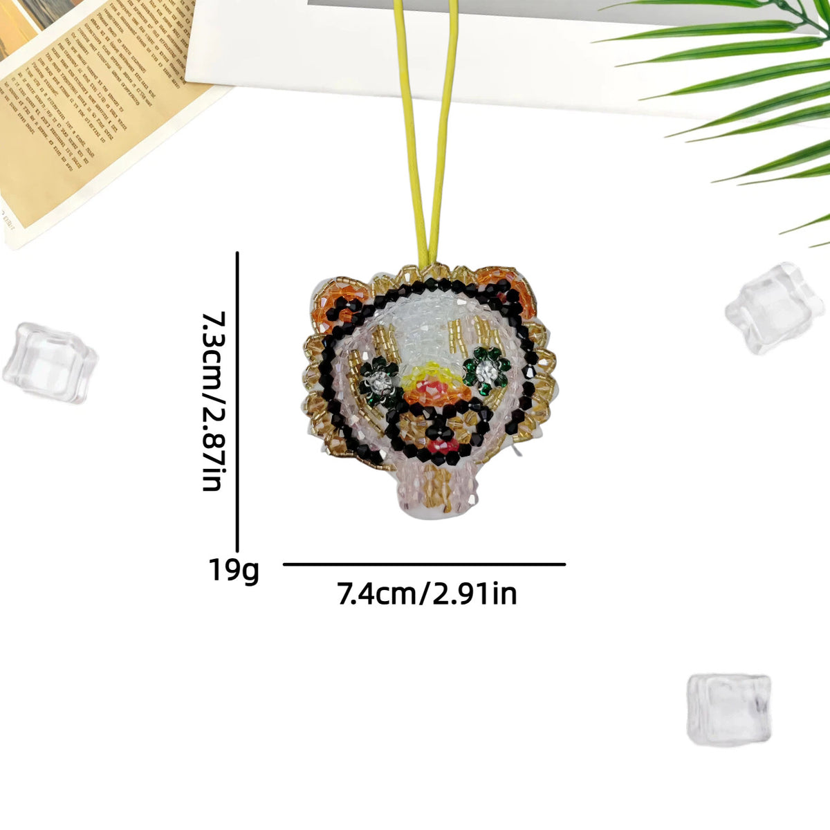 Cute Cartoon Rhinestones Horse Pendant Bag Charm 6W10BBC803