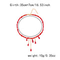 Gothic Beaded Tassel Necklace - DippedShop Wholesale - #2291