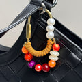 Beaded Heart Bag Charm - DippedShop Wholesale - #9859
