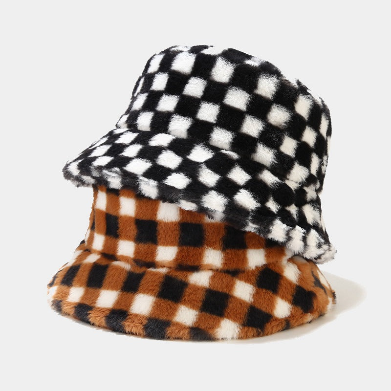 Contrast Color Checker Outdoors Bucket Hats DPBH0314