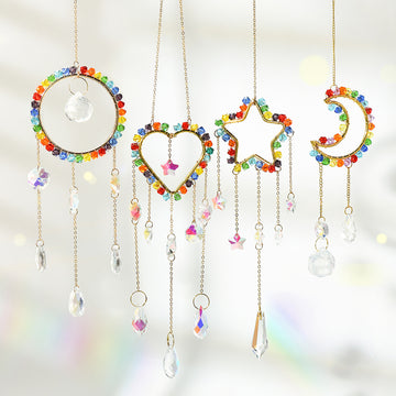 Colorful Crystal Cross Suncatcher Hangings DP25A910