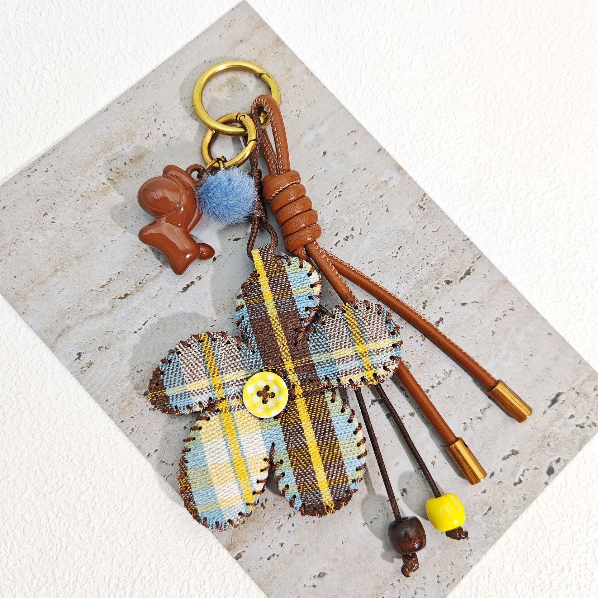 Vintage Plaid Horse Charm - DippedShop Wholesale - #4451
