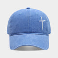 Vintage Wash Fade Cross Embroidery Baseball Caps MK2COW6W6HAT226