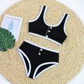 Color Block Sporty Bikini - DippedShop Wholesale - #0931