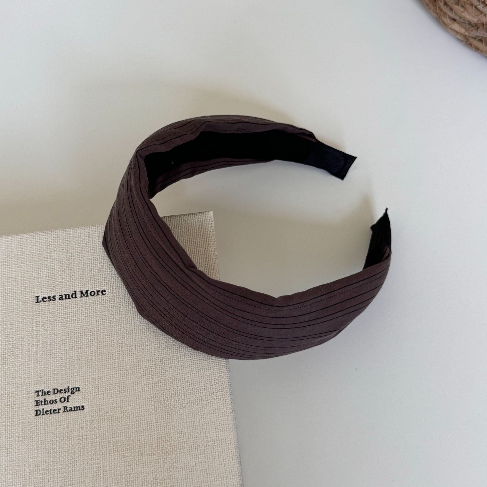 Fashion Striped Color Block Fabric Wide Headband 6W6HBD301