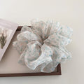Vintage Sheer Organza Flower Fairy Scrunchies MK2BW6W6HSR85