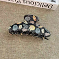 Cute Polka Dot Shell Print Large Hair Claw MK2PPM6W6HCP351