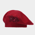 Vintage Floral Rhinestones Knit Portable Beret Cap MK2COW6W6HAT227
