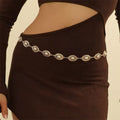 Vintage Concho Cowgirl Metal Tassel Waist Chain 8ZA6JBC90T