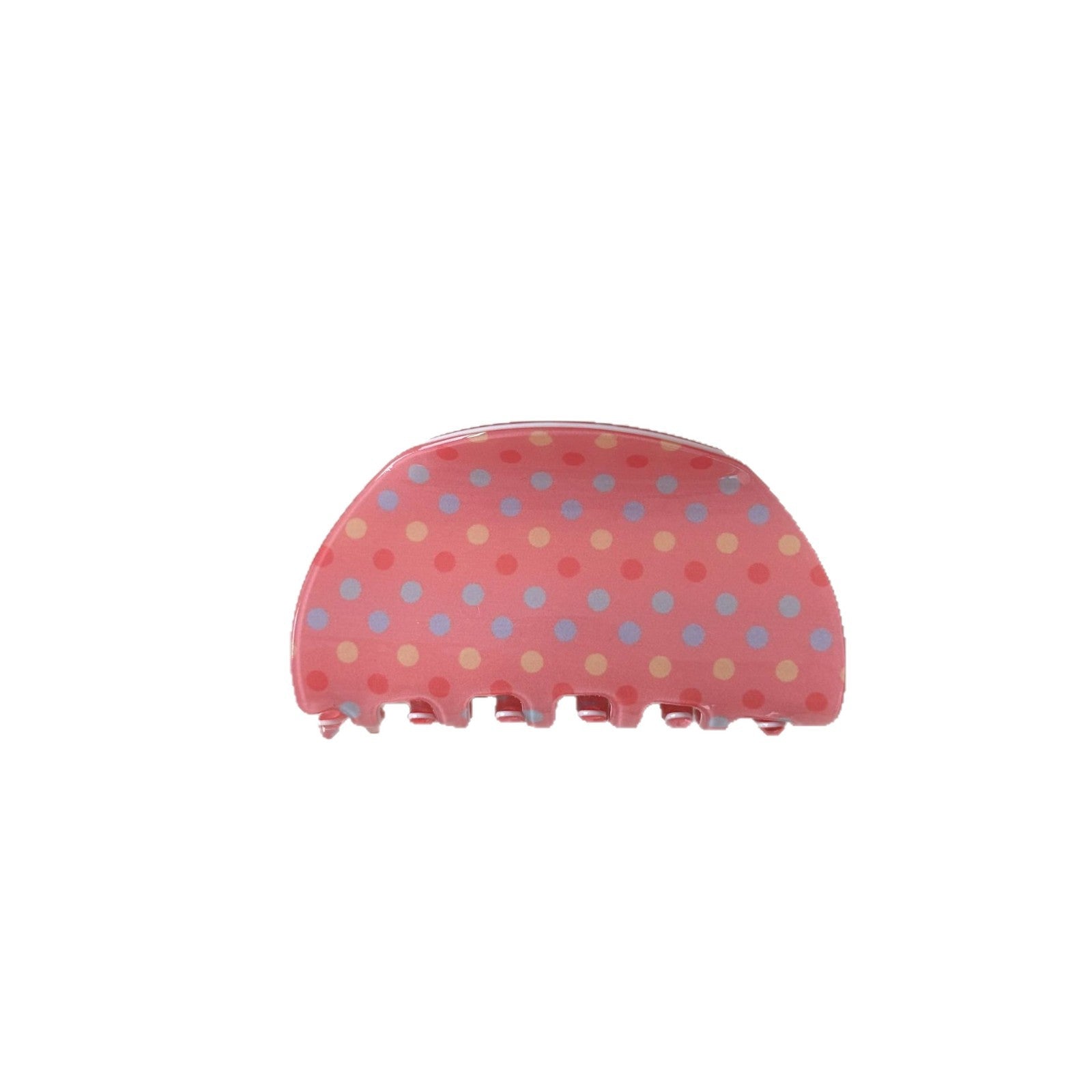 Colorful Polka Dot Hair Claw - DippedShop Wholesale - #7491